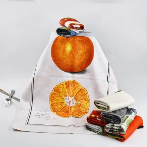 High Quality Customized Printed Flour Sack Cotton Tea Towel Kitchen Dish Cleaning Towel with Price Woven Technics