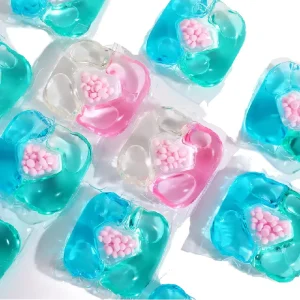 High Quality Disposable Eco Friendly 3in1 Laundry Detergent Pods Customizable Fragrance Gel Shaped Washing Capsules Apparel
