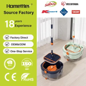 High Quality Eco Friendly Custom Color Magic Microfiber Mops Self Wringer Telescopic Handle Easy to Use Clean Dirty Mop