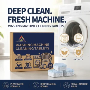 High Quality Eco-Friendly Deep Cleaning Washing Machine Cleaner Safe 24 Tablets with Above 80% for Ingredients