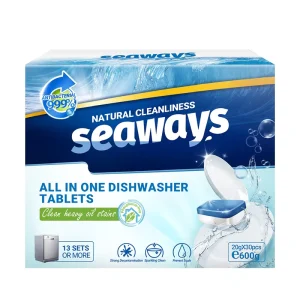 High Quality Eco-Friendly Disposable Kitchen Dishwashing Dishwasher Detergent Tablets with Stain Removal
