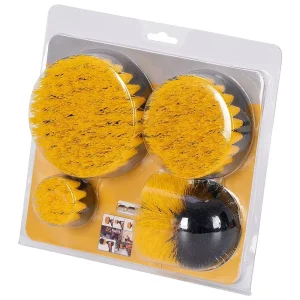 High Quality Eco Friendly Nylon Bristle Drill Cleaning Brush Set Gap Brush for Home Vehicle Kitchen Car Toilet Use Hand