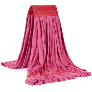 High Quality Floor Cleaning Wet Dry Mopping Washable Microfiber Strip Mop Cloth Mop Head with Easy to Use