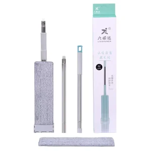 High Quality Hand Free Floor Mops Clean Magic Flat Mop Increase Stainless Steel Flat Mop Set