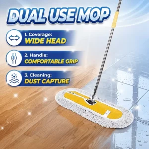 High Quality Hands-Free Flat Mop for Household Floor Cleaning