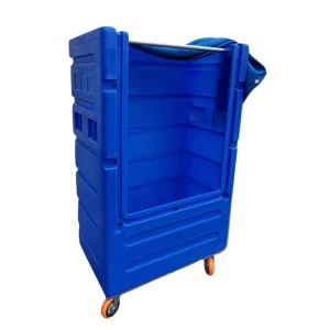 High Quality Hotel and Restaurant Use Fiberglass Laundry Service Linen Trolley Cleaning Cart