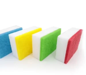 High Quality Lightweight Polyurethane Sponge with Scouring Pad for Kitchen Cleaning for Household Use Made with Polyester Nylon