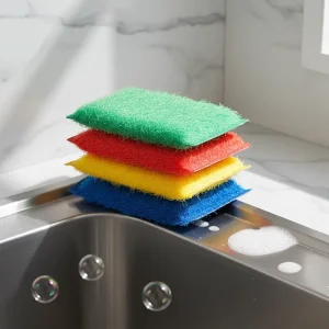 High Quality Multi purpose Colorful Kitchen Cleaning Dish Cleaning Sponge Pads