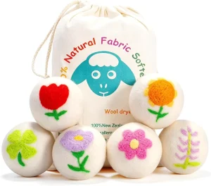 High Quality New Zealand Wool Dryer Felt Balls Natural Organic Fabric Softener XL 100% Handmade Wool Dryer Balls
