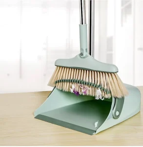 High Quality Soft Bristle Plastic Broom and Dustpan Set Waterproof & Eco Friendly for Home Cleaning