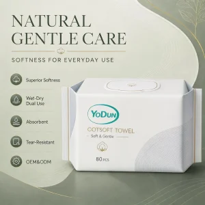 High Quality Soft Cotton Tissue Premium Facial Dry Wipes for Skin Care Spa Home Travel Use Natural Cotton Tissues Disposable