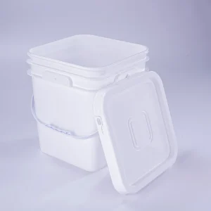 High Quality Square Plastic Buckets 4 Gallons Custom Colors and Logos 16L Buckets with Lids and Handles