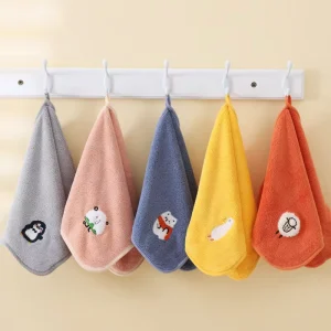 High Quality Super Absorbent Microfiber Toallas De Cocina Quick Drying Hanging Household Dish Cleaning Cloth
