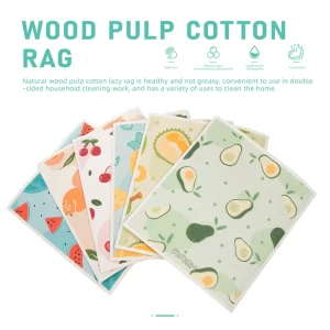 High Quality Swedish Biodegradable Dishcloth Quick Dry Kitchen Sponge Dish Cloth Woven Cellulose Sponge Cloth