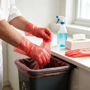 High Quality TPE Waterproof Disposable Gloves Medium Thickness Transparent Food Grade Household Professional Kitchen Use