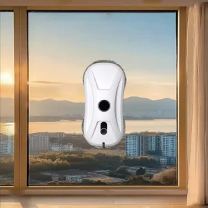 High-Reach Electric Window Cleaning Robot for Various Window Sizes