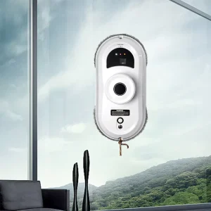 High-Rise Electric Window Cleaning Robot with Powerful Suction Grip and Anti-Fall Protection