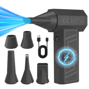 High Speed 4000mAh Cordless Electric DIY Industrial Grade Brushless Motor Mini Blower 250mph Compact Air Duster for Home Use