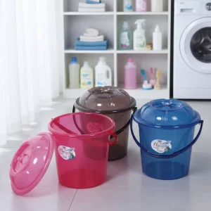 High quality 17 Liter PP Plastic Buckets with Handle for Household and Kitchen Use
