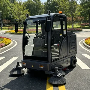 High quality Warehouse Sweeper Mini Electric Ride on Street Sweeper Industrial Floor Sweeper for Parking Lot Sidewalk Cleaning
