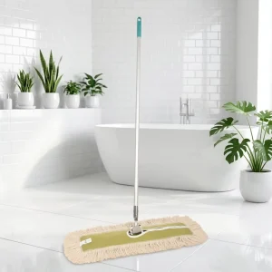 Highly Absorbent Fine-Woven Tight-Knit Cotton Yarn Rectangular Dust Mop for Church Floor Cleaning