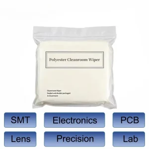 Highly Absorbent Lint Free Industrial Dust Wiping Cloth 45% Polyester 55% Cellulose Cleanroom Wiper