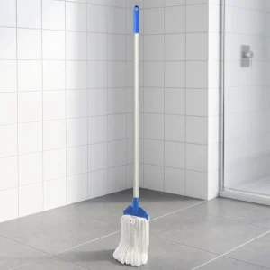 Highly Durable Strong Absorbent Thick White Fiber Yarn Clip Dust Mop for Showroom Floor Cleaning