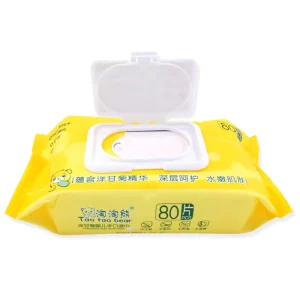 Hight Quality Effectively Spunlace Nonwoven Fabric Wet Baby Tissue Cleansing Wipes From China