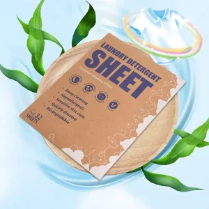 Hojas De Detergente Ecologicas Tiras De Detergente Para Ropa Feuilles De Detergent a Lessive