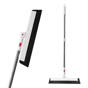 Home Broom Floor Squeegee Scrubber Dustpan EVA Rubber like Blade PP+EVA+Iron Head Coated Iron Stick for Tile Marble Floors