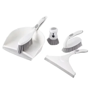 Home Cleaning Set Dustpan With Brush Squeegee Pot Cleaning Brush Scrubbing Brush