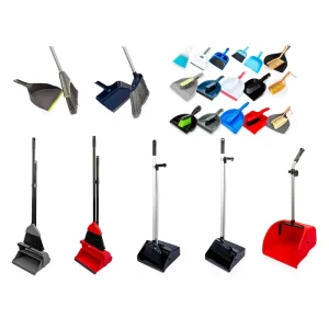 Home Commercial Cleaning Sweeping Street Dustpan Broom Soft Bristle Dust Pan and Broom Set With Long Handle