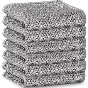 Home Essentials Eco Friendly Multi Purpose Square Cleaning Tools Wire Dish Washing Rags Kitchen Towels Non Scratch 380gsm