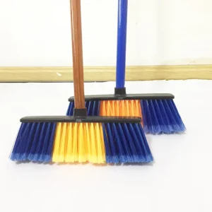 Home Floor Cleaning Broom and Dustpan Set with Wooden Handle