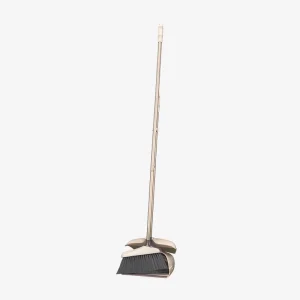 Home Floor-Cleaning Sweeper Long-Handled Plastic Broom with Dustpan