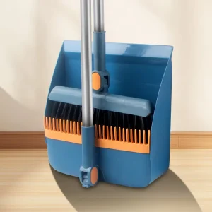 Home Floor Cleaning Tools Broom Dustpan Combo Set Long Handle 180 Degree Rotatable Broom Dustpan Set Stand up Broom and Dustpan