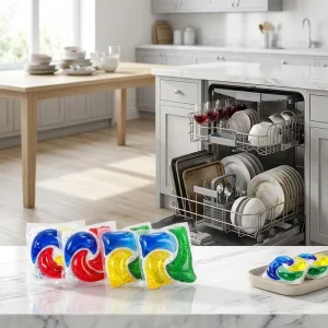 Home Kitchen Dishwasher Detergent Eco Friendly Gel 5 in 1 Dishwashing Sold in Bulk