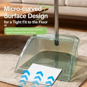 Home Kitchen Office Floor Sweeping Household Indoor Broom with Dustpan Combo Set Soft Bristles Broom and Dustpan Set