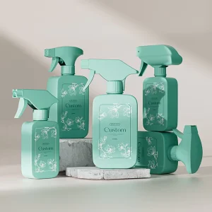 Home Room Cleaning Hand Sanitizing Cosmetic Hair Plastic Press Trigger Fine Mist Spray Bottle for Household