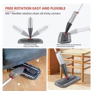 Home Spray Mop Easy Emptying Water Box Fast Cleaning Speed