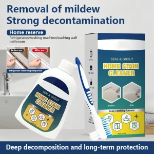 Home Stain Remover Gel Heavy Duty Stain Cleaner Deep Clean for Front Loader Washing Machine Seal Refrigerator Strips Rubber