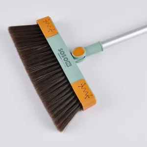 Home Use Long Handle PET Head Plastic Broom Set Household Floor Cleaning Dustpans