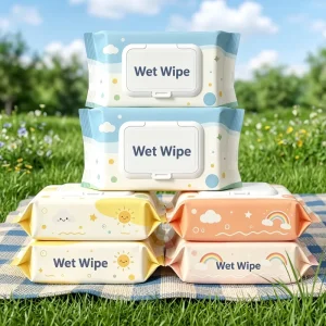 Home Use Premium Manufacturer Alcohol Free Non Woven Cleansing Pet Wet Wipes with Flip Top Lid
