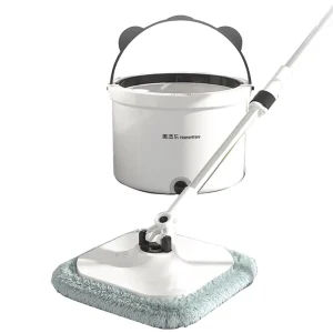 Homettler Spin Mop Dual Chamber Dirty Water and Clean Water Self Separation Eco Friendly High Dehydration Rate Reusable Mop Pads