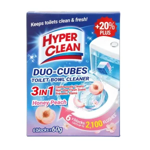 Honey Peach Solid Duo-Cube Toilet Bowl Cleaner