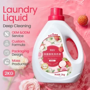 Eco Friendly Laundry Detergent Fruity Fragrance Washing Liquid Manufacturer