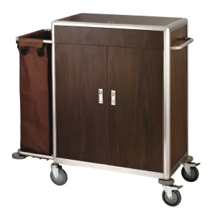Hot Sales Slim Janitorial Cart Cleaning Housekeeping Trolley Electric Housekeeping Cart