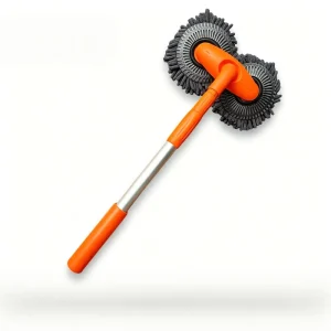 Hot Sell 360 Rotation Car Wash Brush Dual Brush Telescoping Long Handle Stainless Steel PP Chenille Broom Eco Friendly Portable