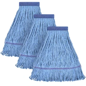 Hot Sell Wet Mop Heavy Duty Cotton Dust Mop for Commercial Industrial Grade Telescopic Iron Pole Jaw Clamp Floor Cleaning