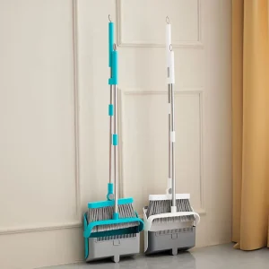 Hot Selling Cleaning Product Storage Broom and Dustpan 180 Degree Rotatable Plastic Dustpan Set Home Cleaning